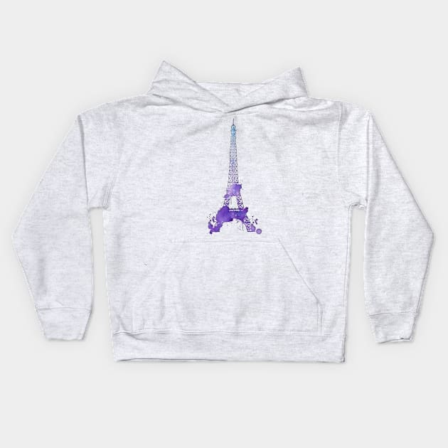 Eiffel Tower Kids Hoodie by lunabelleapparel